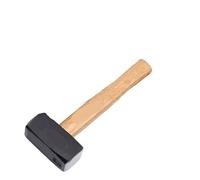 JINGYAN Hammers Heavy Stoning Hammer, Big Iron, Square Head, Industrial Grade Smash and Demolish The Wall Hand Tools(1000g)
