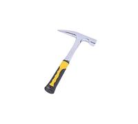 JINGYAN Hammers Rock Pick Hammer with Non-Skid Handle Steel Geologist Drop Forged Masonry w/Pointed Tip Shock Reduce