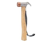 JINGYAN Hammers Stainless Steel Copper Hammer Anti-Skid Handle with Nylon Cord Portable Nail Puller Outdoor Bivouac Camping Tool Hand Tools