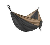 JINGYAN Hammocks 1pc Solid Color Parachute Hammock with straps and Black carabiner Camping Survival travel Double Person outdoor furniture