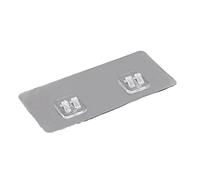 JINGYAN Hooks 1pcs Wall Adhesive Hook Paste Plug Socket Holder Transparent Plug Fixing Seamles Waterproof Reusable Multi-Purpose Home Hooks(Light Grey)