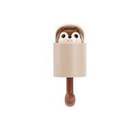JINGYAN Hooks Invisible Pop-Up Cute Squirrel Hook Umbrella Key Hanger Adhesive Wall Mount Hooks for Coat Hat Cellphone Decor Door Organization(Brown)