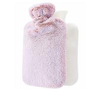 JINGYAN Hot Water Bottles Hot Water Bottle Bed Warm Waist Back with Super Soft Plush Material Cover(Chocolate)