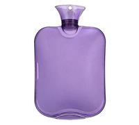 JINGYAN Hot Water Bottles Hot Water Bottle Warm Handbag Flushing Explosion-Proof Thickened Transparent(Purple)