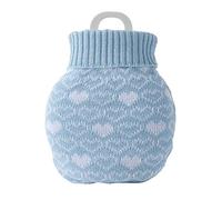 JINGYAN Hot Water Bottles Multi-Purpose Silicone Multifunctional Hot Water Bottle for Cold Weather(Blue)
