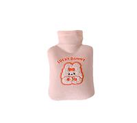JINGYAN Hot Water Bottles Plush Water Injection Hot Bottle Cute Explosion-Proof Removable Rubber(A)