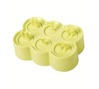 JINGYAN Ice Cream Moulds Ice Cream Silicone molds ice Cube Maker Popsicle Molds with Lid Mold Candy bar Pop Maker Mould Kitchen Accessories(Green A)