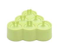 JINGYAN Ice Cream Moulds Ice Cream Silicone molds ice Cube Maker Popsicle Molds with Lid Mold Candy bar Pop Maker Mould Kitchen Accessories(Green B)
