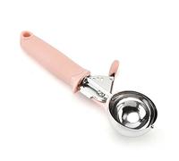 JINGYAN Ice Cream Scoops Ice Cream Scoops Stainless Steel Digger Non-Stick Fruit Cookie Scoop Melon Baller Maker Dessert Tool(Pink)