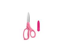 JINGYAN Kitchen Scissors 1pc Handed Design DIY Craft Scissors Paper-Cutting Tools Safe Blade Green Pink Blue(Pink)