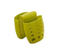 JINGYAN Kitchen Sponge Holders Multi-Purpose Kitchen Storage Baskets， Hanging Drain Bag ，Detachable Sink Sponge Bathroom Debris Container Pouch(Green)