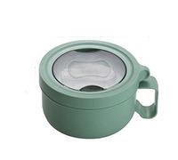 JINGYAN Lunch Boxes Instant Noodle Bowl Lunch Box 850ML Stainless Steel Keep Warm Insulation Tableware Students School Thermal Boxes Container(850ml Green)