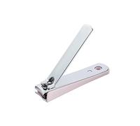 JINGYAN Nail Clippers Carbon Steel Round Tail Nail Clippers, Portable Folding Anti-Splash Single, Multifunctional(Pink)