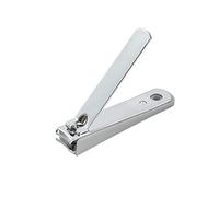 JINGYAN Nail Clippers Carbon Steel Round Tail Nail Clippers, Portable Folding Anti-Splash Single, Multifunctional(Gray)