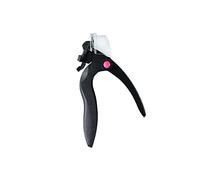 JINGYAN Nail Clippers Professional Nail Art Clipper Special Type U Word False Tips Edge Cutters Manicure Colorful Stainless Steel Tools(Schwarz)