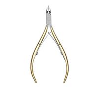 JINGYAN Nail Clippers Stainless Steel Cuticle Nipper Professional Remover Scissors Finger Care Manicure Nail Clipper Dead Skin Tools Gold and Sliver(Gold)