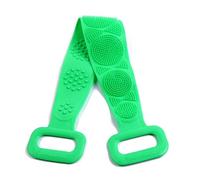 JINGYAN Shower Sponges New Magic Silicone Brushes Bath Towels Body Brush Belt Exfoliating Back Wash Skin Household Clean Shower(Green)