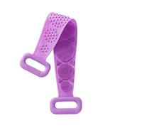 JINGYAN Sink Drain Stopper Bath Towel Silicone Back Rub Bath Brush Bath Belt Bathroom Scrub Clean Bath Belts Men for Women Tools(Purple)