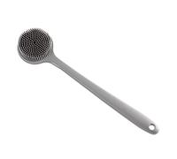 JINGYAN Sink Drain Stopper Cepillo de baño de Mango Largo, masajeador Corporal, cepillo de silicona para el cuidado de la piel, cepillos de ducha(Gray)