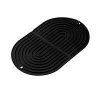 JINGYAN Sink Mats Silicone Dish Drying Mat Drainer Mat Protection Heat Resistant Counter Top Mat Sink Non Slip Dish Draining Kitchen Tableware Mat(Schwarz)
