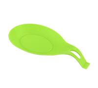 JINGYAN Spoon Rests Silicone Spoon Rest Heat Resistant Utensil Spatula Holder Tray Placemat Cooking Tool Kitchen Tools(Green)
