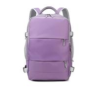 JINGYAN Sports Duffels Multifunctional Travel Backpacks for Women Trekking Mountaineering Bag USB Charging Port Backpack Dry and Wet Separation(Purple)