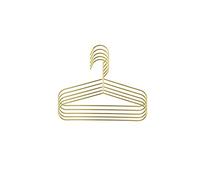 JINGYAN Standard Hangers 5pcs Gold Iron Mini Hangers Wall Hook Storage Rack Home Organizer Decoration Accessories For Clothes(Gold)
