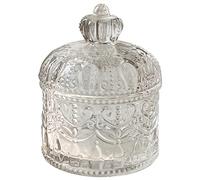 JINGYAN Sugar Bowls Glass Jewelry Box, Crystal Storage Tank, Household Exquisite Candy, Living Room