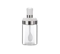 JINGYAN Sugar Bowls Jam Sauce Seasoning Jar Glass Salt Kitchen Household Moisture-Proof Bottle Sugar Bowl MSG Box