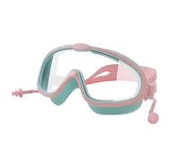 JINGYAN Swimming Goggles Waterproof Swimming Glasses Big Box Goggles Set(Green)