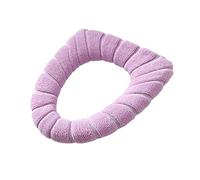 JINGYAN Toilet seat covers Stretchable Bathroom Toilet Seat Closestool Washable Soft Winter Warmer Mat Pad Cushion O-shape Toilet seat Bidet Covers(A)
