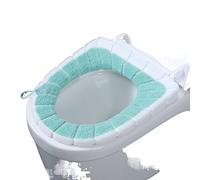 JINGYAN Toilet Seat Covers Toilet Seat Cover Bathroom Universal Plush Toilet Cushion Household Warm Soft Thicken Toilet Seat Cover Warmer Closestool Mat(Green)