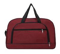 JINGYAN Travel Duffles Large Capacity Women Travel Bag Leisure Multifunctional Duffel Handbag Men Weekend Sports Overnight One Shoulder Luggage(Big red)