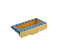 JINGYAN Utensil Holders Storage Holders,Under Table Box Paste Plastic Desk Organizer Memo Pen Stationery Case Home Office Under-Drawer Store Up(Small Yellow)