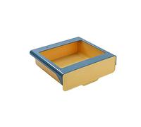 JINGYAN Utensil Holders Storage Holders,Under Table Box Paste Plastic Desk Organizer Memo Pen Stationery Case Home Office Under-Drawer Store Up(Large Yellow)