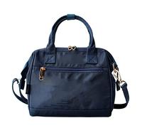 JINGYAN Women's Top-handle Bags 2-Way Square Bag Women Handbag Shoulder Bags Girls Lady Wide Mouth Doctor Handbags