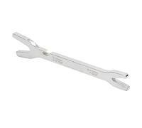 JINGYAN Wrenches Wrench Repair Tools Adjustable Spanner Long Handle Double Open Ends Serrated V-Groove Ratchet(Silver)