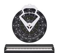 Jingyash Chord Wheel - Wall-Mounted Guitar Music Theory Disc | Trainer Portable Book for Practice Learning Adults Beginners Instrument