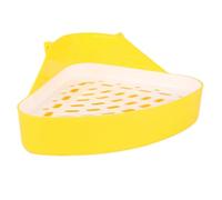Jingyash Corner Litter Box for Rabbit Cage, Corner Litter Pan for Rabbits, Rabbit Cage Toilet, Triangle Potty Box for Rabbits Bunny Hamster Guinea Pigs Chinchilla Ferrets Galesaur Small Animal