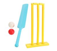 Jingyash Croquet Set with Stand - Educational Croquet Wickets Crickets Set with 2 Balls - Safe Crickets Bat Toys for Children Boys Girls Garden Backyard Beach Park, Hand-Eye Coordination