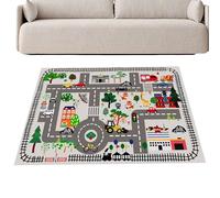 Jingyash Floor Mat for Baby | Kids Play Mat Sensory Activity Rug - Toddler Activities Crawling Educational Toys, Large Rug City Scene Carpet Non-Slip for Indoor Outdoor