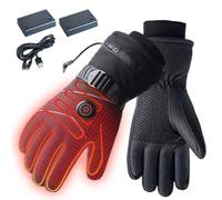 Jingyash Rechargeable Heated Gloves | 3 Modes Adjustable Full Finger Heated Winter Hand Warmer,Touchscreen Mitten Hand Warmer for Skiing Snow Travel Cycling Outdoor Home Work Women Men