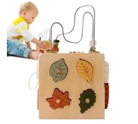 Jingyash Wooden Building Blocks - Lacing Beads Toys - Educational Learning Game Sorting Blocks for Ages 1-3 Boy Girl Table Setup Preschool Classroom Home Travel Outdoor Play