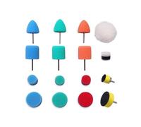Jingyingtt 16/20pcsMini Detailing Sanding Polishing Pads Waxing Sealing Glaze Car Buffing Wheel for Cordless Electric Drill Rotary Tools