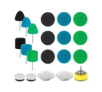Jingyingtt 16/20pcsMini Detailing Sanding Polishing Pads Waxing Sealing Glaze Car Buffing Wheel for Cordless Electric Drill Rotary Tools