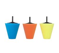 Jingyingtt 3/4PCS Car Hub Polishing Sponge Conical Grinding Head for Dead Angle Metal Plastic Wheel Polishing Sponge