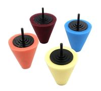Jingyingtt 3/4PCS Car Hub Polishing Sponge Conical Grinding Head for Dead Angle Metal Plastic Wheel Polishing Sponge