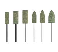 Jingyingtt 6pcs Head Inside The Grinder Red Corundum Small Grinding Wheel, 3mm Diamond Grinding Wheel Electric Drill Grinding