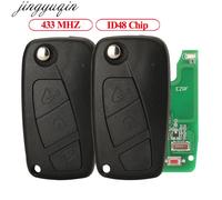 Jingyuqin 433MHZ ID48 2/3 Buttons Remote Car Key Alarm For Fiat Ducato Iveco Peugeot Boxer Citroen Relay 2006 2007 2008 SIP22 For Peugeot