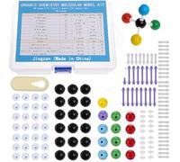 Jingzan 136 Piece Organic Chemistry Model Kit Chemistry Molecular Model Kit for Student or Teacher - 59 Atoms and 76 Bonds and 1 Short Link Removal Tool